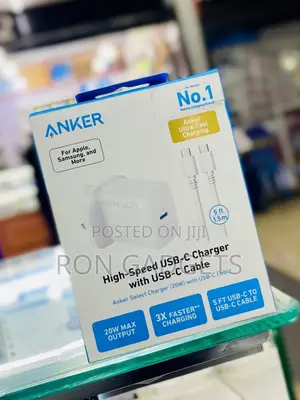 ANKER 20w Charger With Usb C Cable