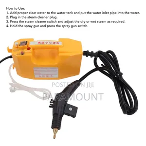Hand Held Steam Pressure Cleaner (Dry Or Wet Steam)