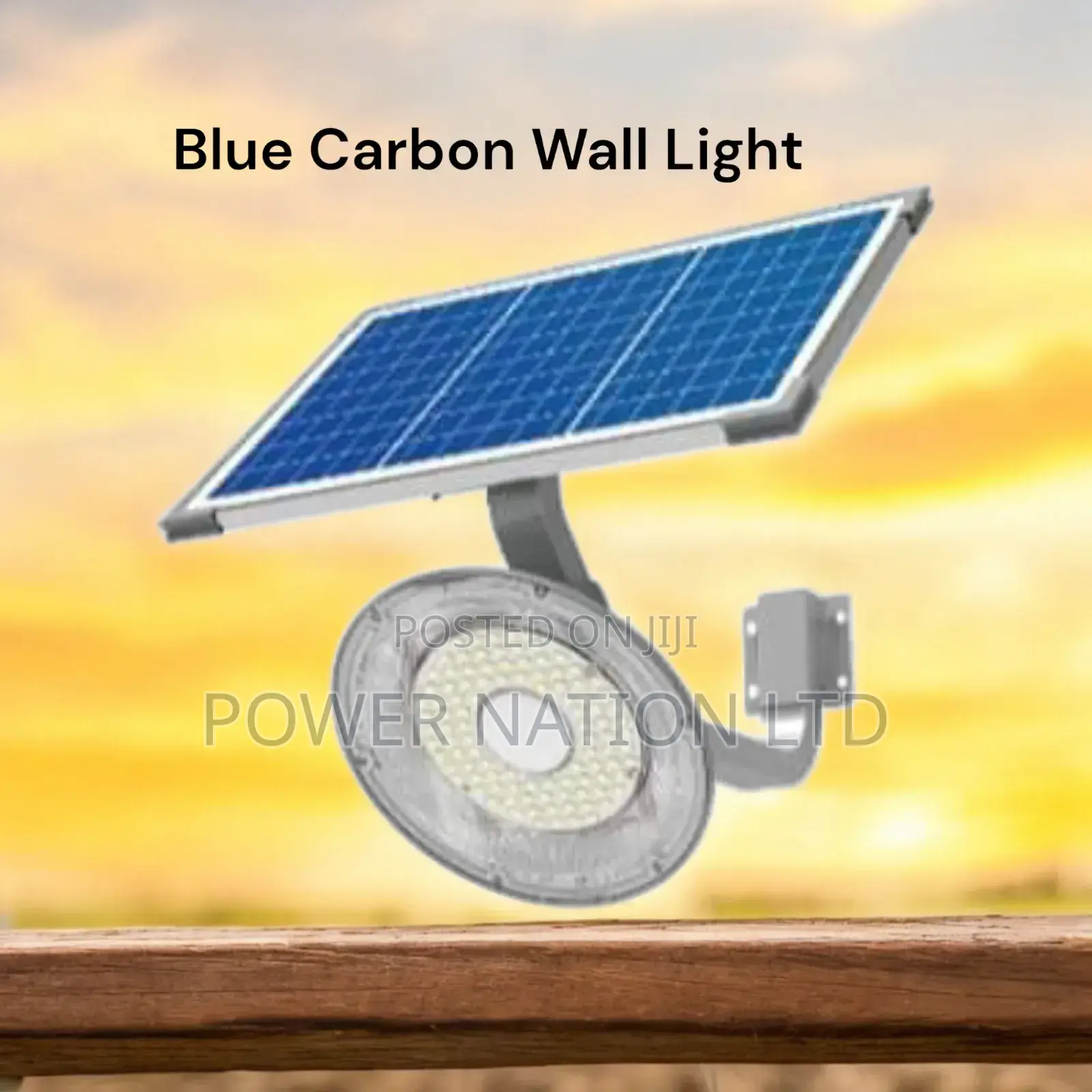 100w Blue Carbon Heavy Duty Wall Solar Light