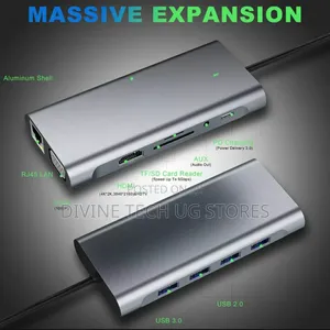 11-in-1 Type-C Hub , 11 Ports Usb-C Adapter