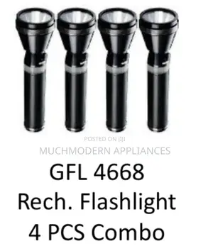 GFL 4668
Rechargeable Flashlight
4 PCS Combo