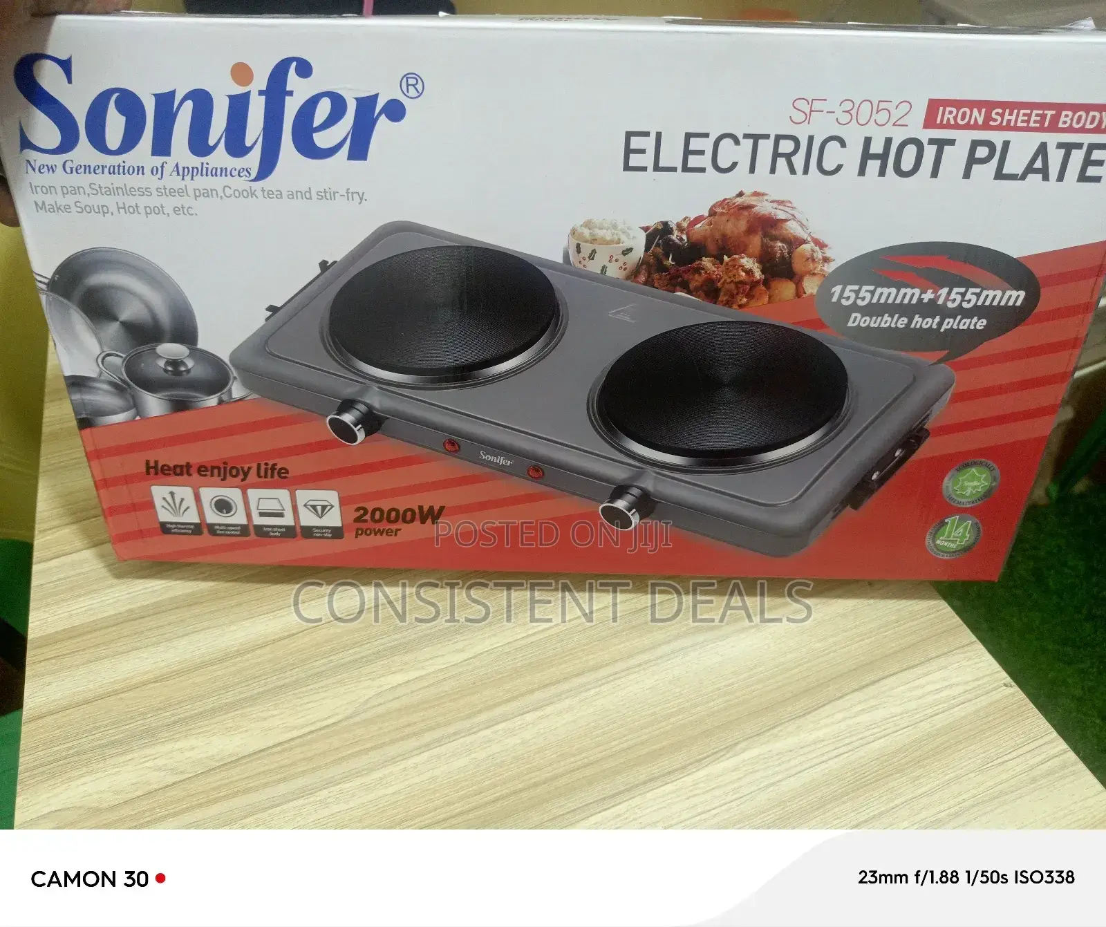 Sonifer Double Electric Hotplate