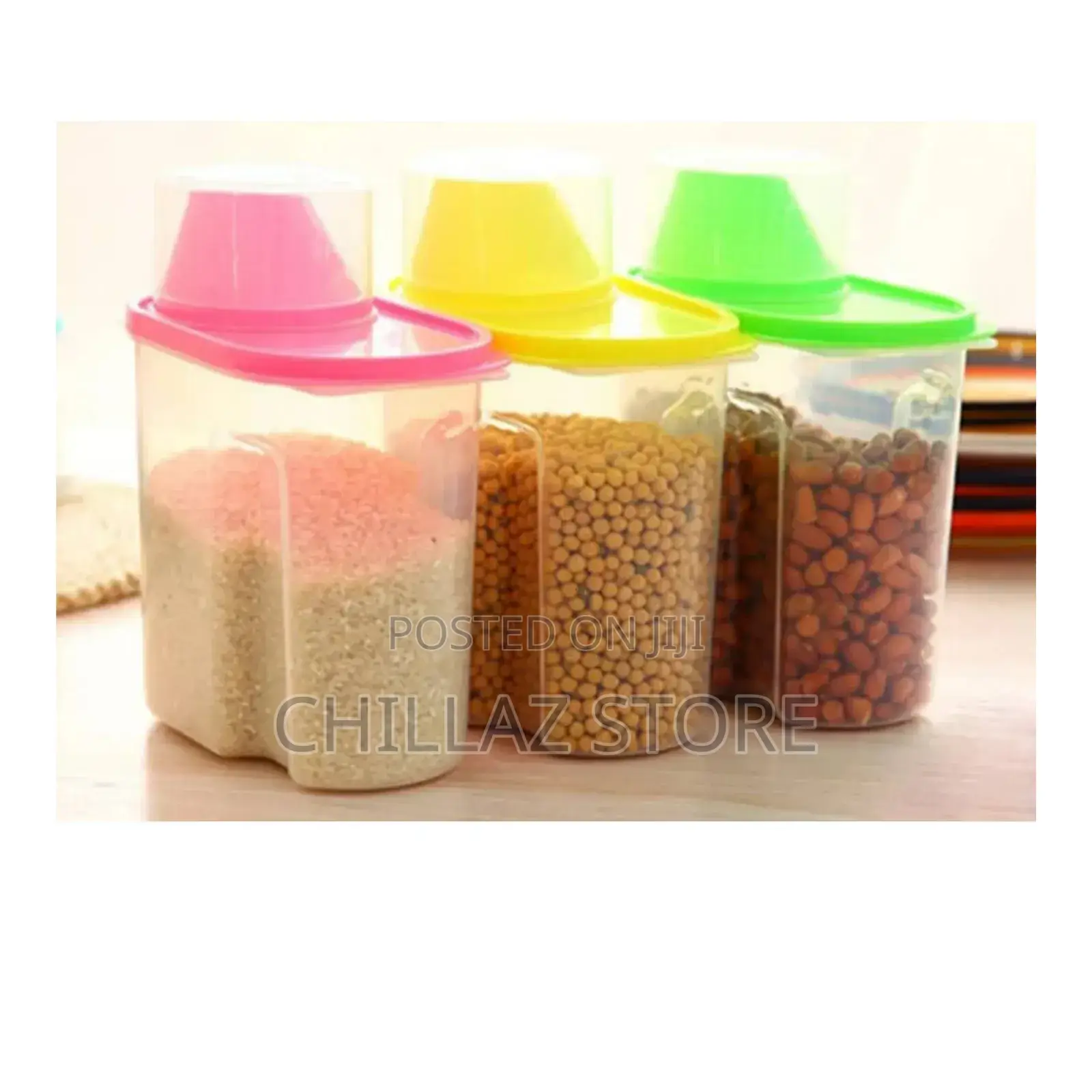 Transparent Airtight Cereal Storage Container.