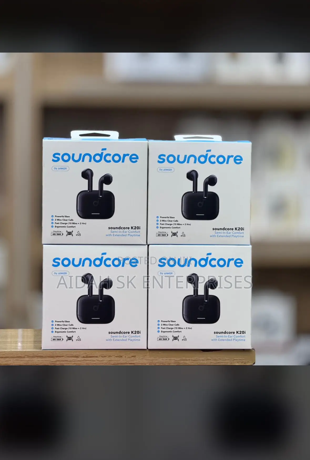 K20i by Anker, Semi-in-Ear Earbuds, Bluetooth