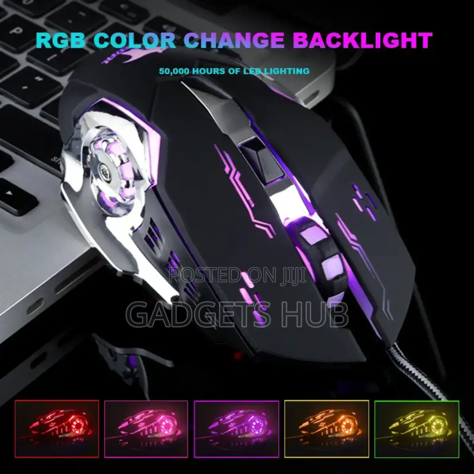 Rechargeable Wireless Gaming Mouse 6 Buttons
2400 DPI 7