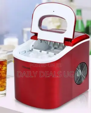 Red in Colour Ice Cube Machine