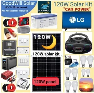 120W Solar Energy System Full Kit/ Mono Panel