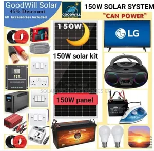 150W Solar System Power Full Package/ Mono Panel.