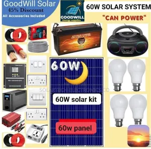 60W Solar Power System Full Package/ Sunrise.