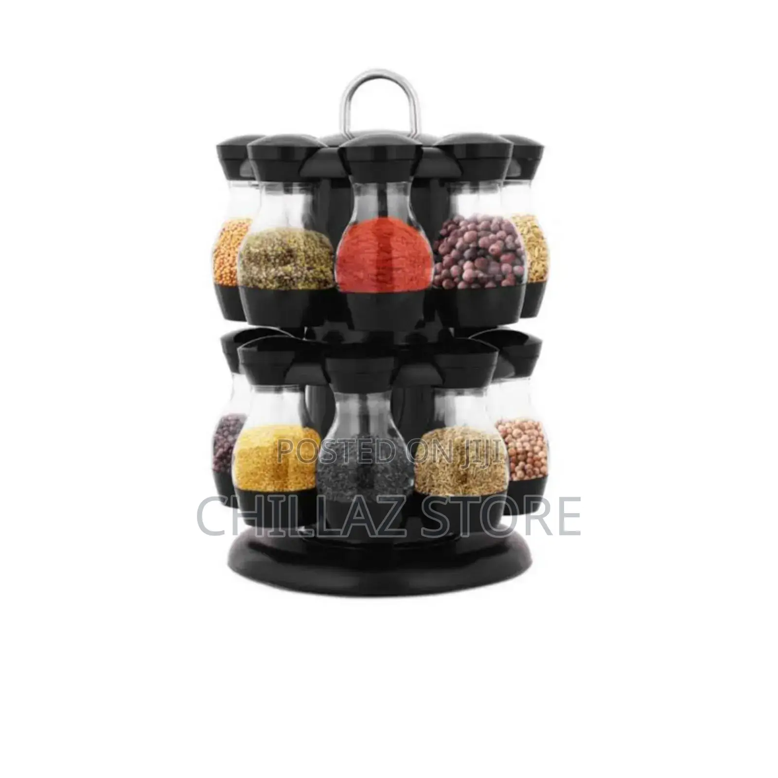 16 Jars Seasoning Spice Rack Holder.