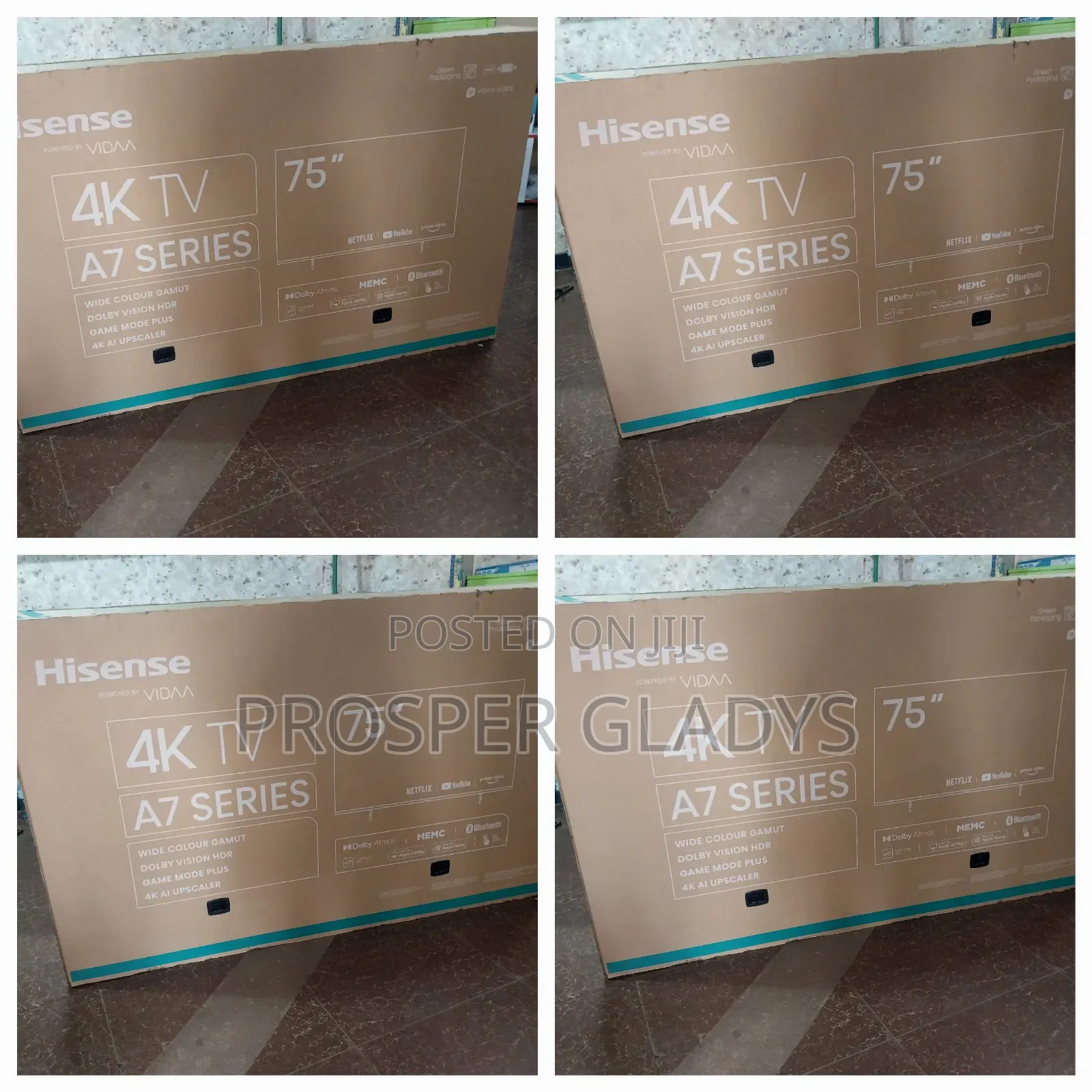 75 Inches Led Hisense Smart UHD Digital Flat Screen .