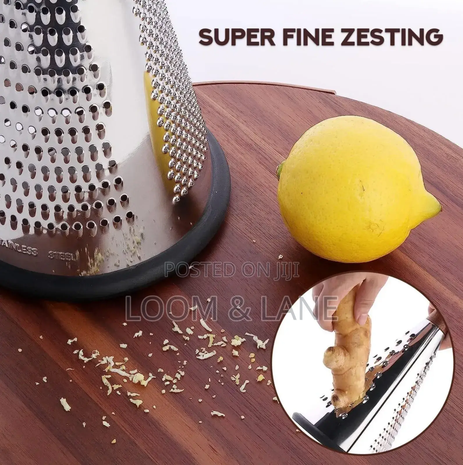 3 Sides Conical Grater With Wooden Handle