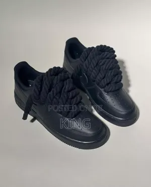 Swift Air Force One Big Laces Noir Mat Black