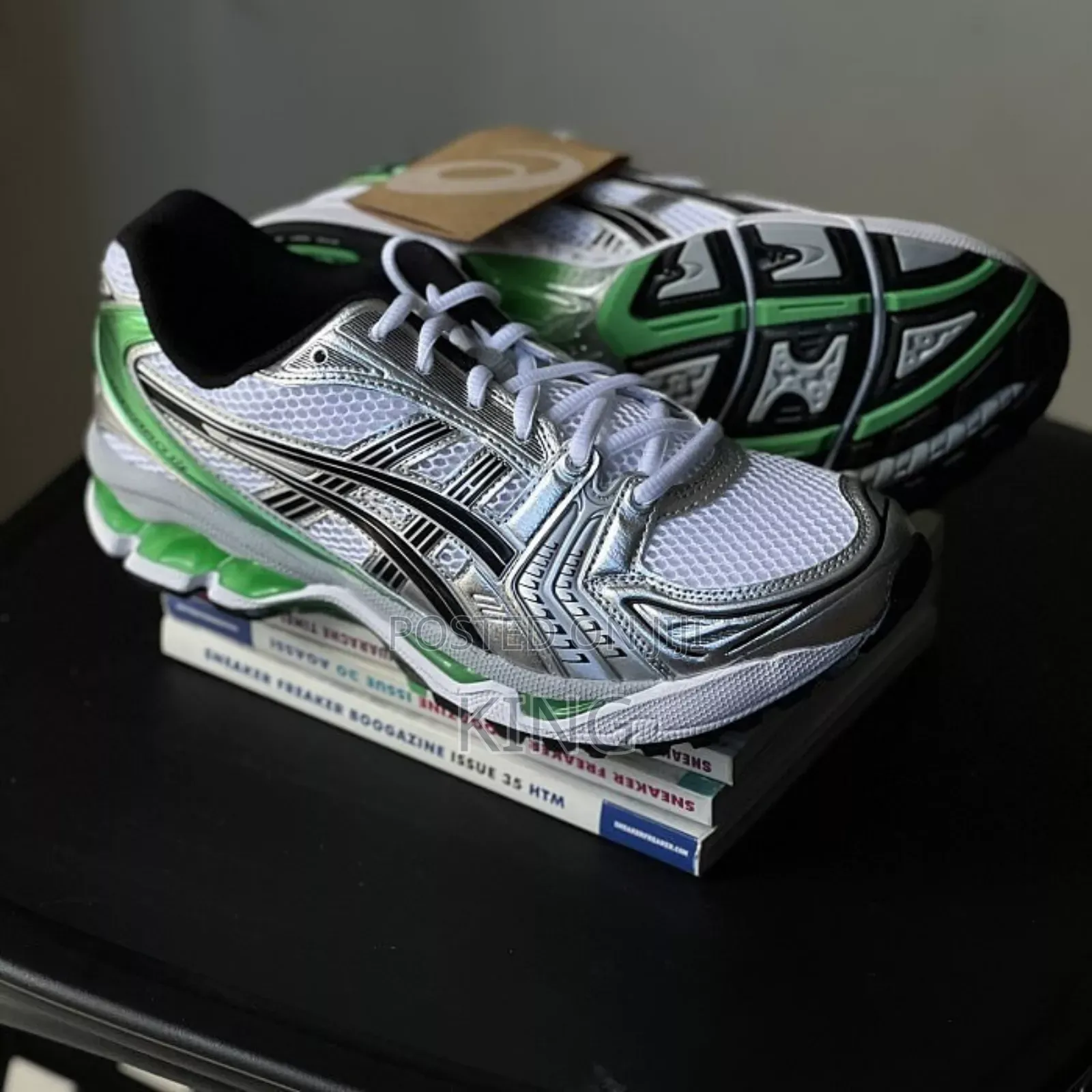 Certified ASICS Gel Kayano 14 Malachite White Green Sneakers