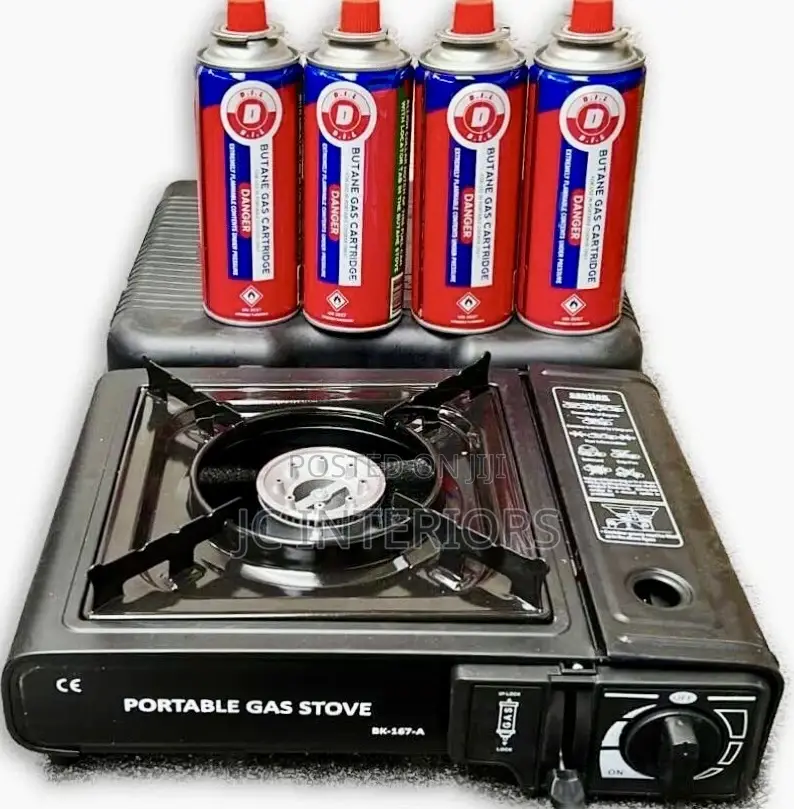Portable Gas Burner With 4 Gas Canister