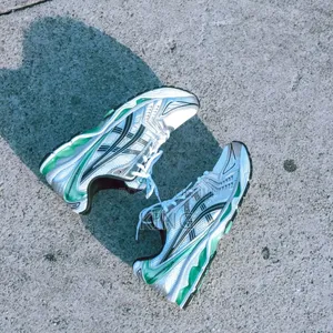 Real ASICS Gel Kayano 14 Malachite White Green Sneakers