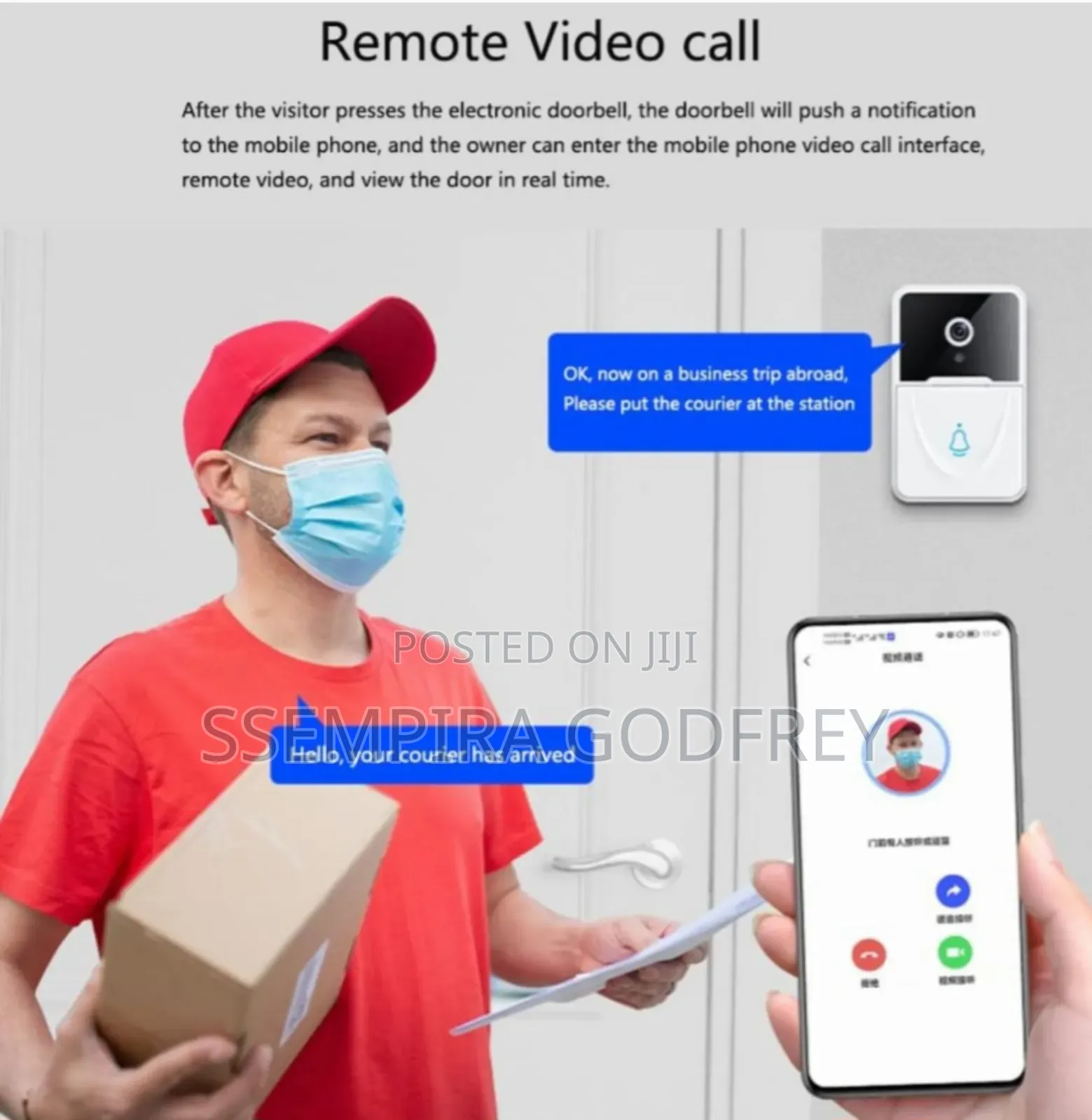 Smart Video Wireless Camera Door Bell