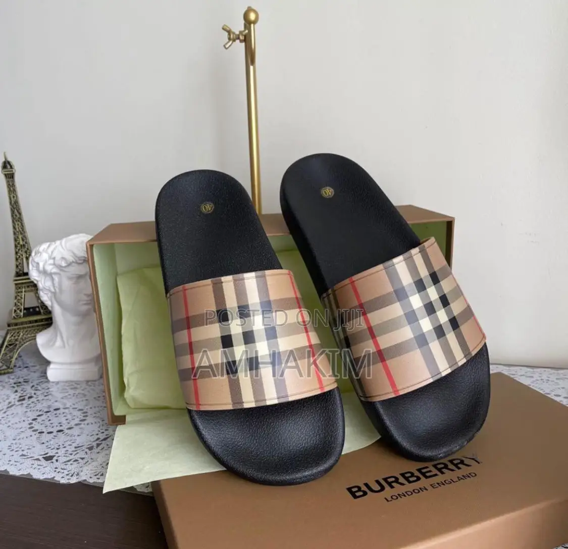 New Burberry Slides in Stock