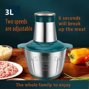3L Stainless Steel Electric Food Chopper/ Grinder