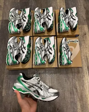Cozy ASICS Gel Kayano 14 Malachite White Green Sneakers