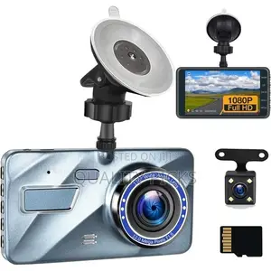 4" Dash Cam for Car Front Rear With 32G TF Card, 1080P