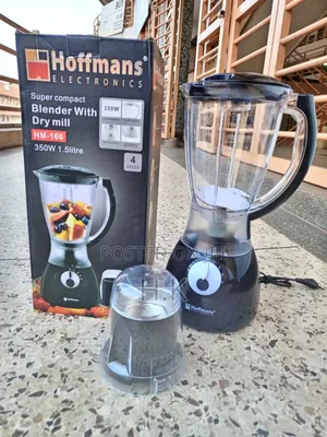 Hoffmans 1.5L 2 in 1 Blender With Grinder