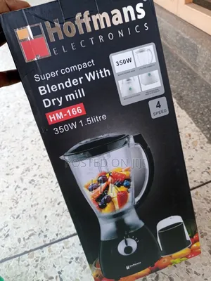 Hoffmans 1.5L 2 in 1 Blender With Grinder