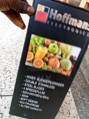 Hoffmans 1.5L 2 in 1 Blender With Grinder