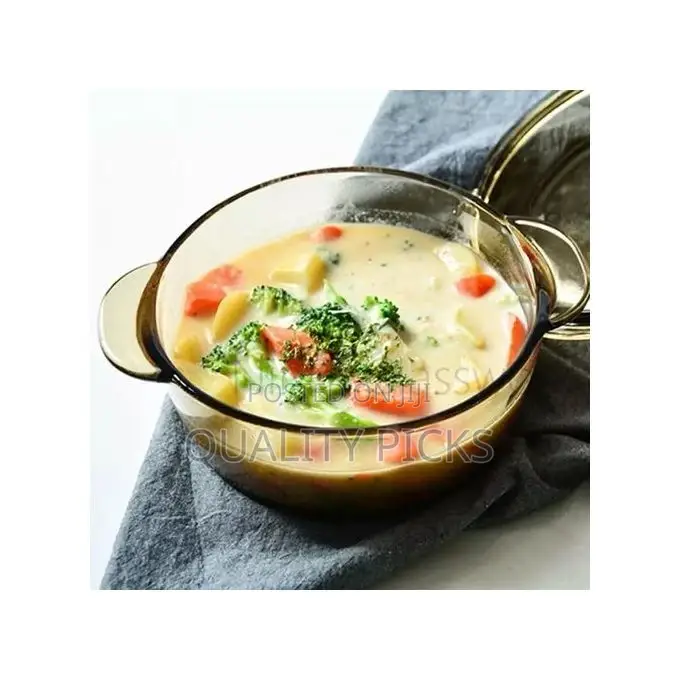 1L Soup Mixing Baking Serving Glass Casserole Dish
