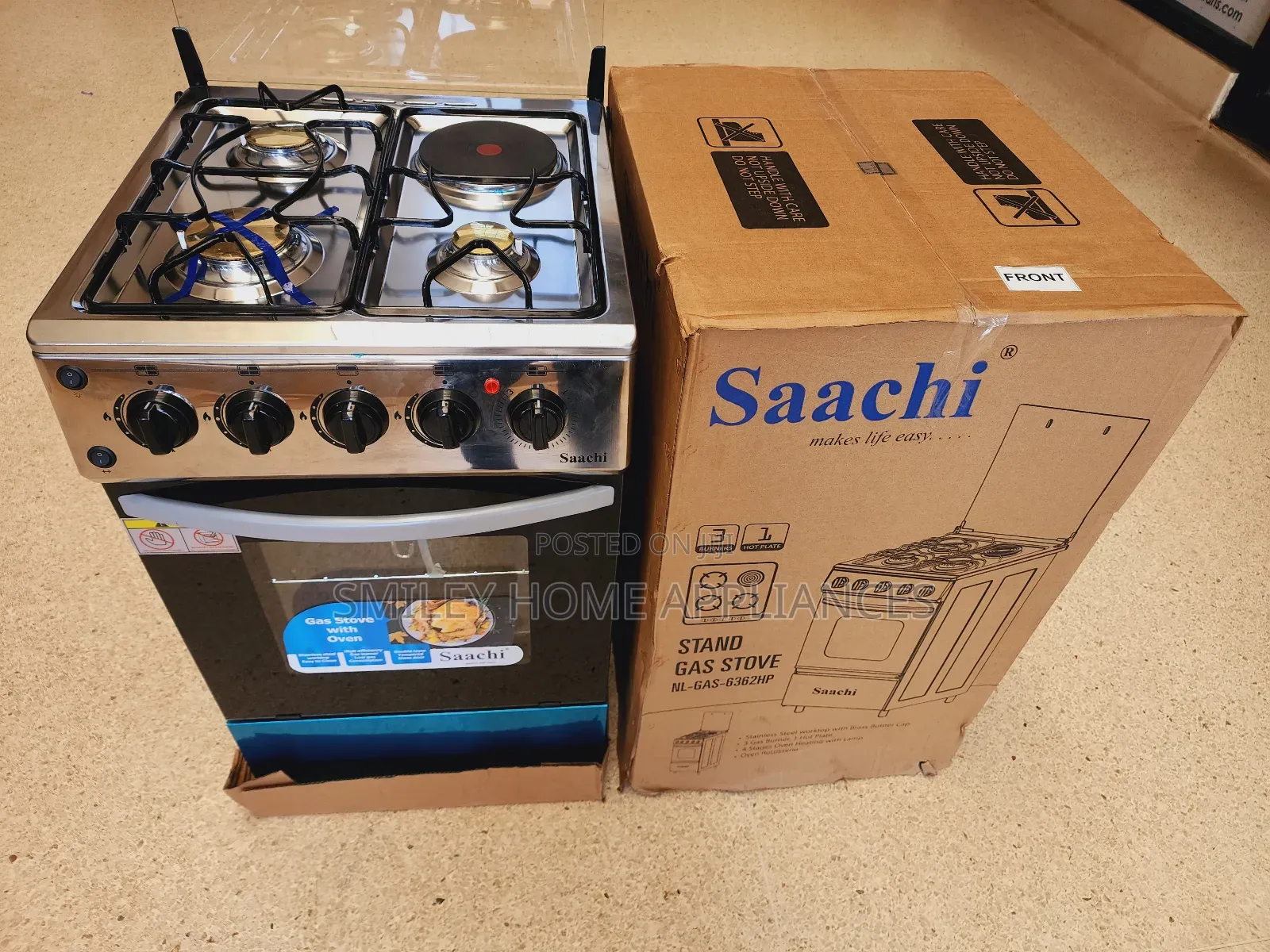 Saachi 3+1 Gas Cooker