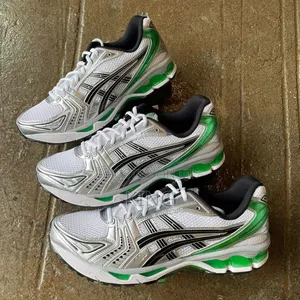 Bright ASICS Gel Kayano 14 Malachite White Green Sneakers