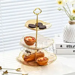 Party Fruit Cake Stand 3 Tier Multi-Layer Food Grade Plastic