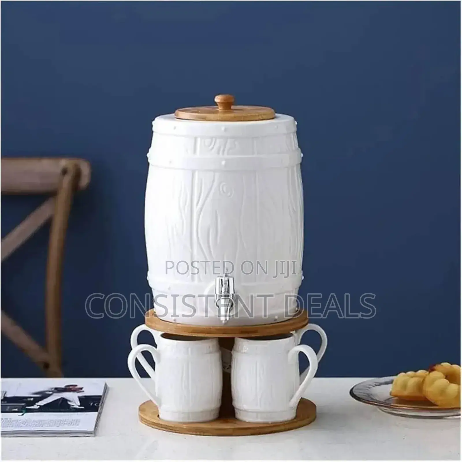 5pcs Tea Coffee Set 4 Cups and Tea Dispenser
