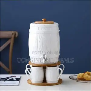 5pcs Tea Coffee Set 4 Cups and Tea Dispenser