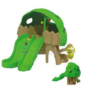 Kid Monkey Tree Cave With 2 Slides Playhouse