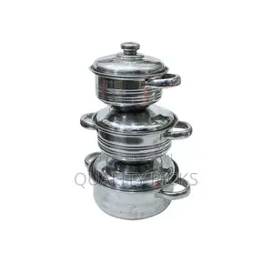 A Set of 3 Steel Food Dishes