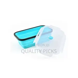 4pcs Silicone Foldable Bento Boxes Microwave Lunch Box