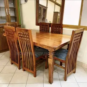 6 Seater Walnut Dining Set
