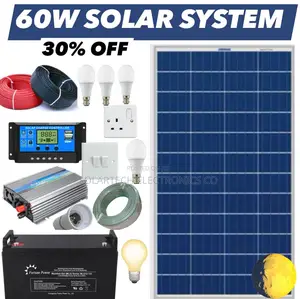 60W Solar Complete System Kit/ Sunshine