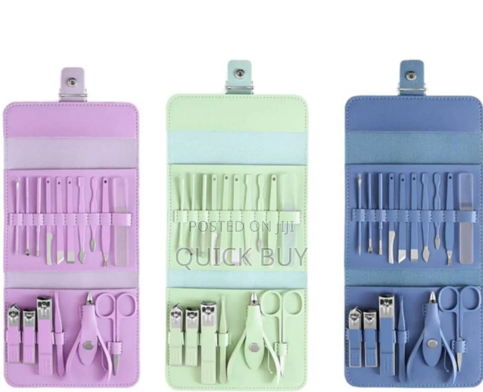 Stainless Manicure Set Professional Nail Clippers Kit 16pcs