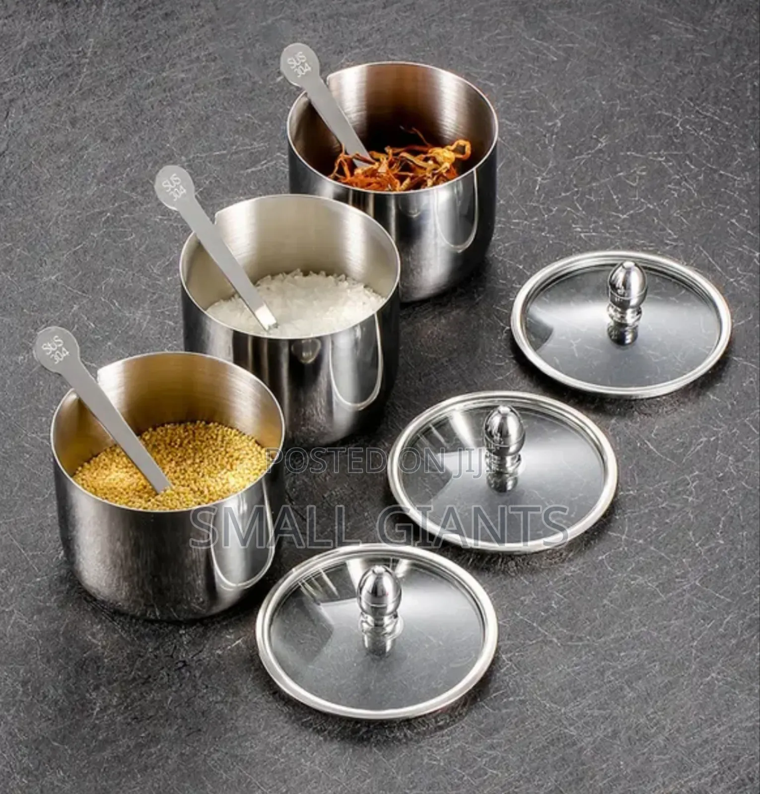 Stainless Steel Seasoning Storage Containers