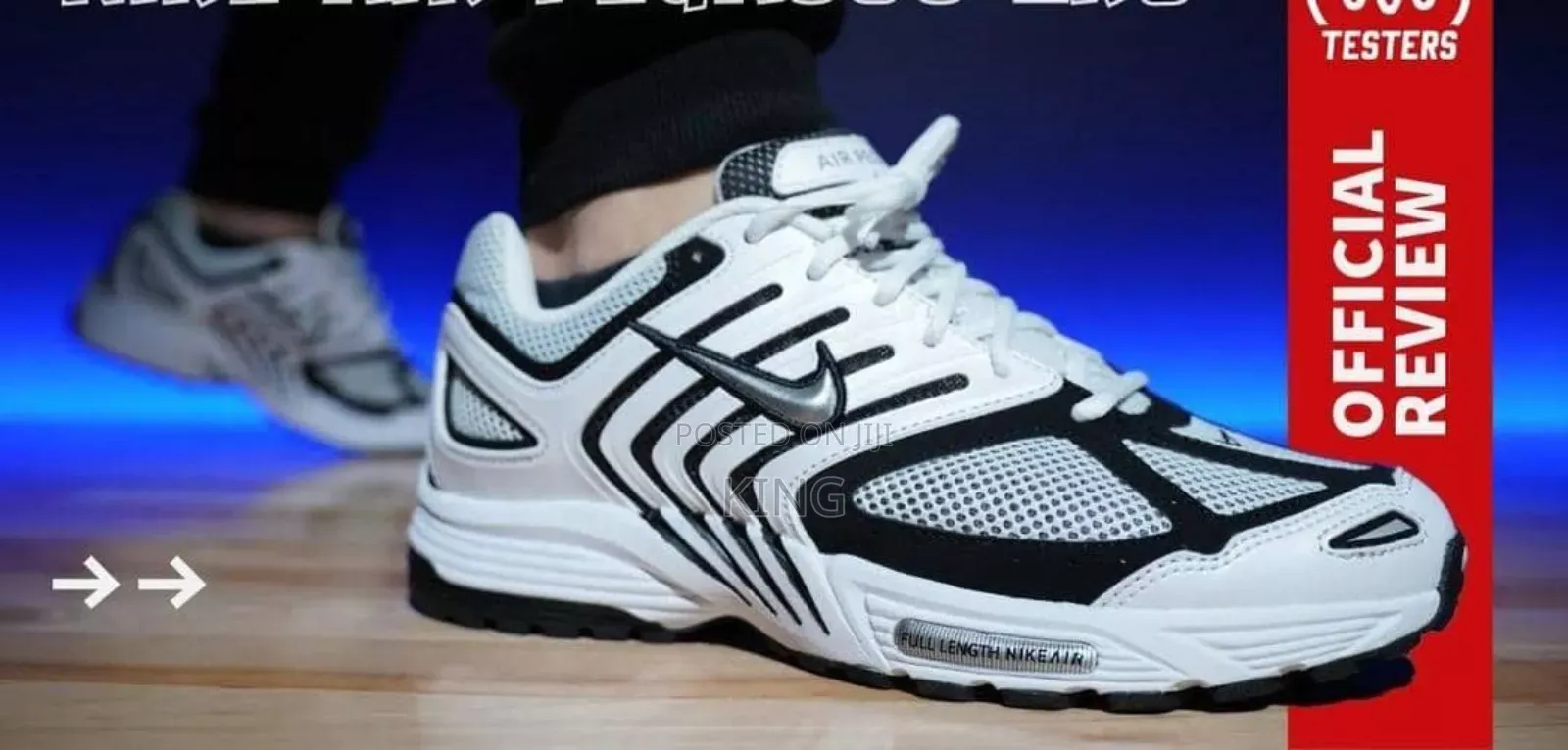 Verified Nike Men's Air Pegasus 2K5 White Sneakers