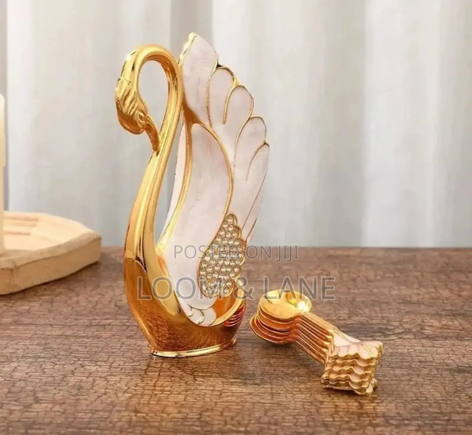 Gold Decorative Dessert Tea Spoon Set