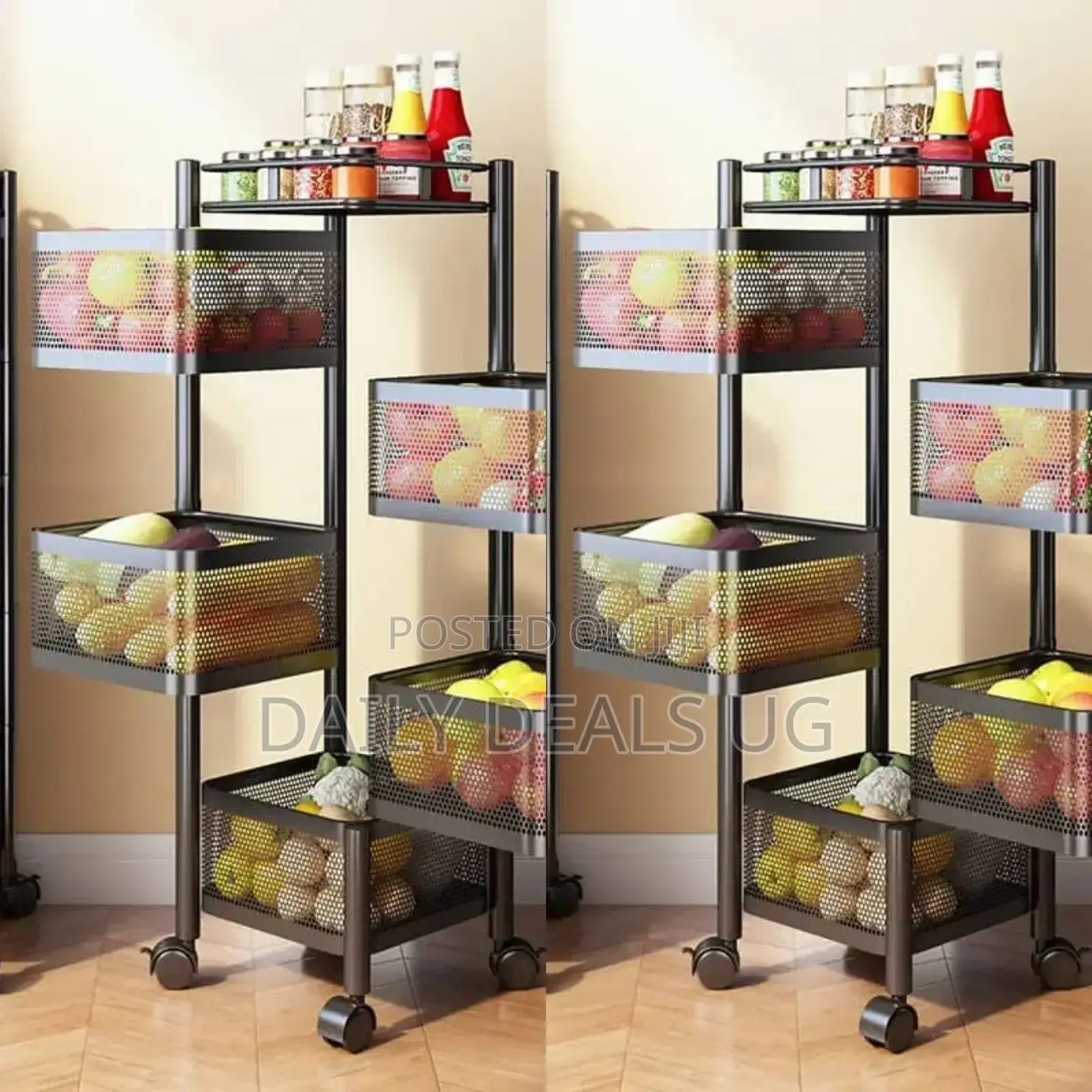 Metallic Vegetable Rotating Rack