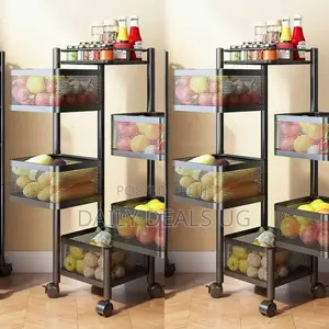 Metallic Vegetable Rotating Rack