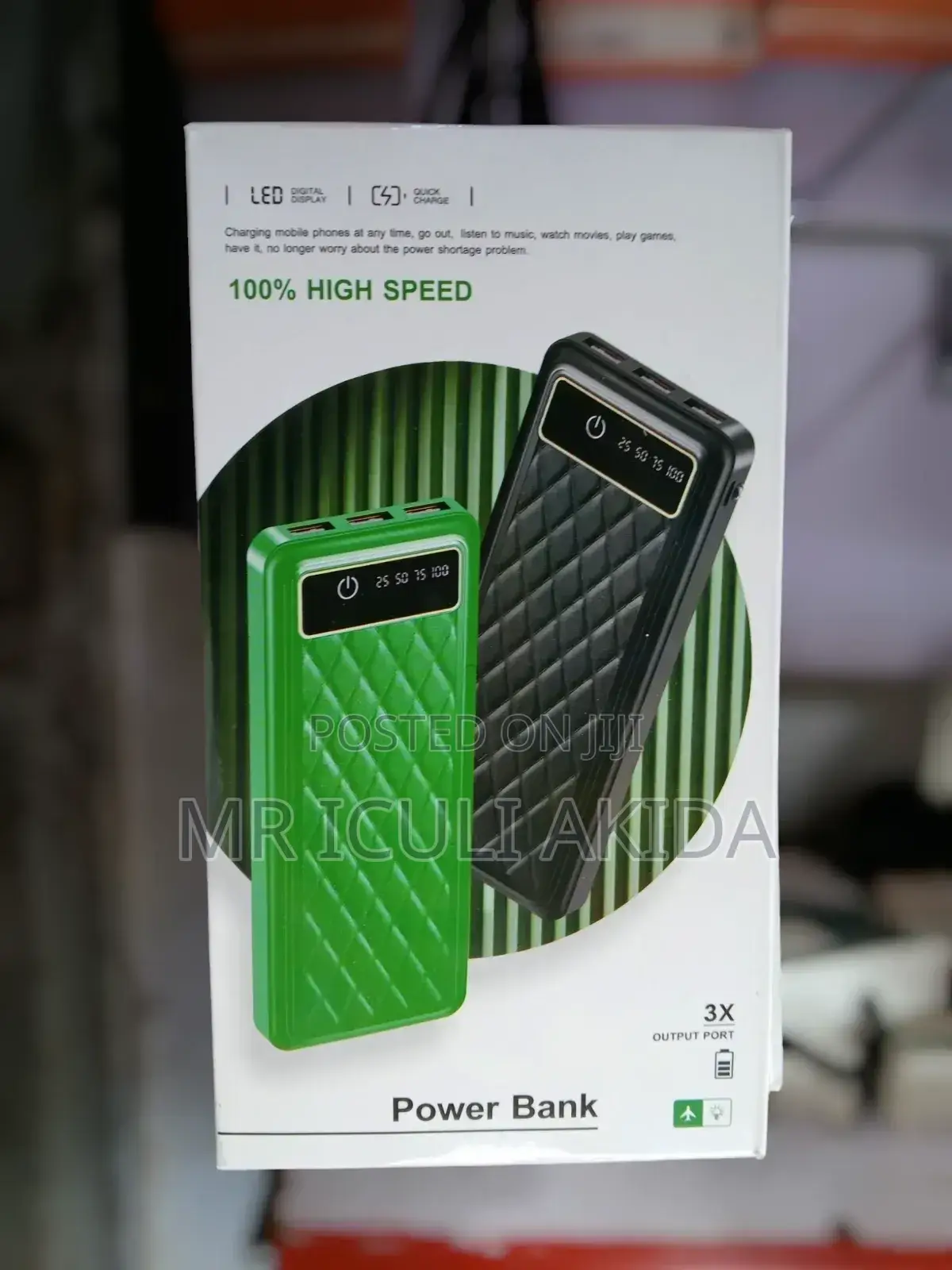 100% High Speed Fast Charging Power Bank