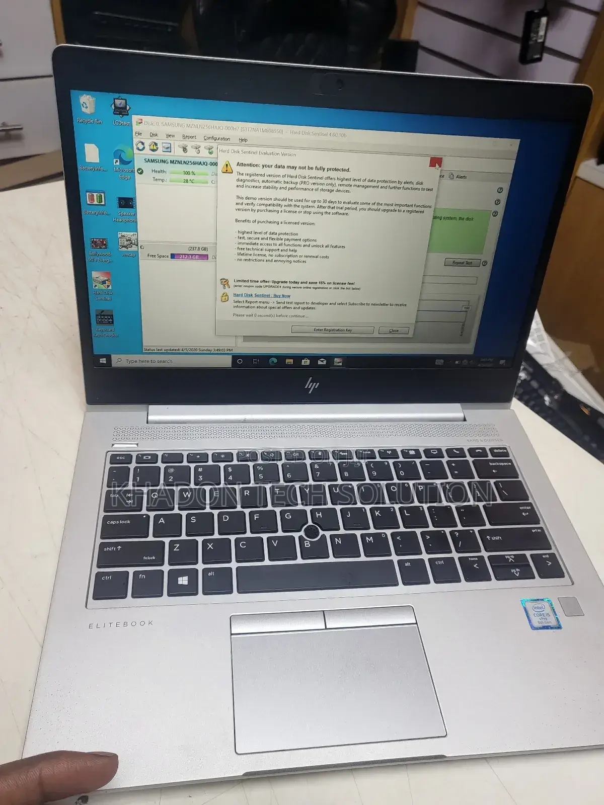 Laptop HP EliteBook 830 G5 8GB Intel Core I5 SSD 256GB