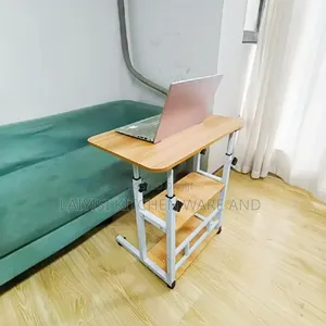 Laptop Table Height Adjustable, Side Table With Wheels, Beds