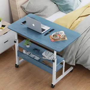 Laptop Table Height Adjustable, Side Table With Wheels, Beds