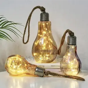 Home Table or Bedroom Lamp Bulb Light With Hanging Rope